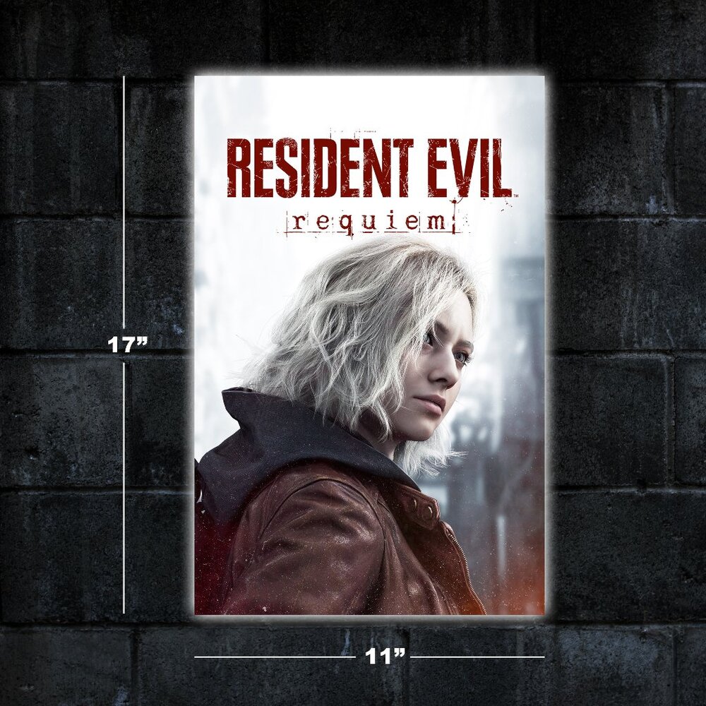 Resident Evil 9 Requiem video game poster - 11x17 wall art print merch horror